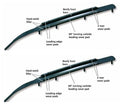 6x22 Pair of 60 Double Down Runners for Polaris Steel Skis T792784