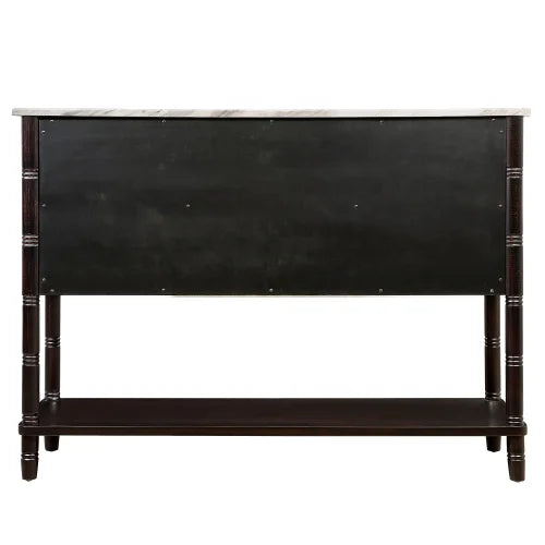 47'' Entryway Console Table with Storage and Open Shelf I430