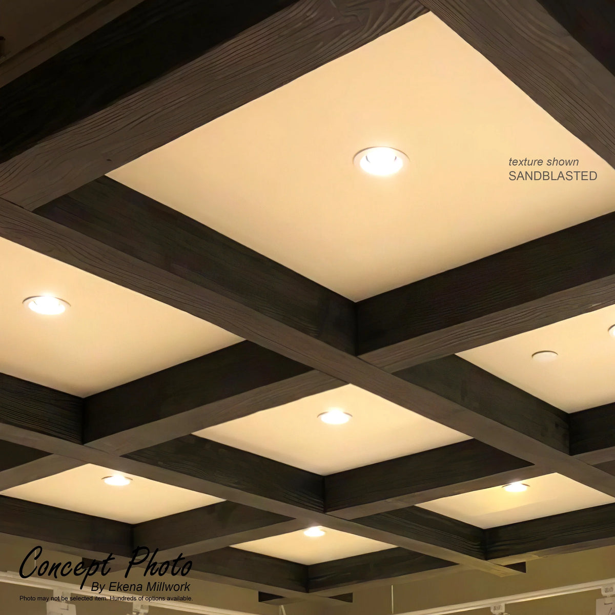12"W x 4"H x 16'L Faux Wood Ceiling Beam E297645