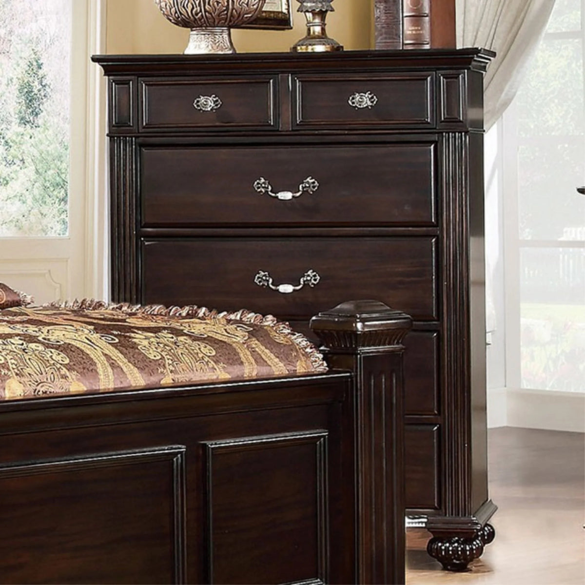 Dark Walnut Brown Chest Y356