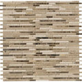 Brown Marble Mesh-Mounted Mosaic Tile S807