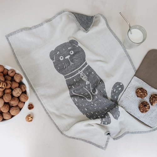 Set of 4 100% Cotton Jacquard Kitchen Towels K450