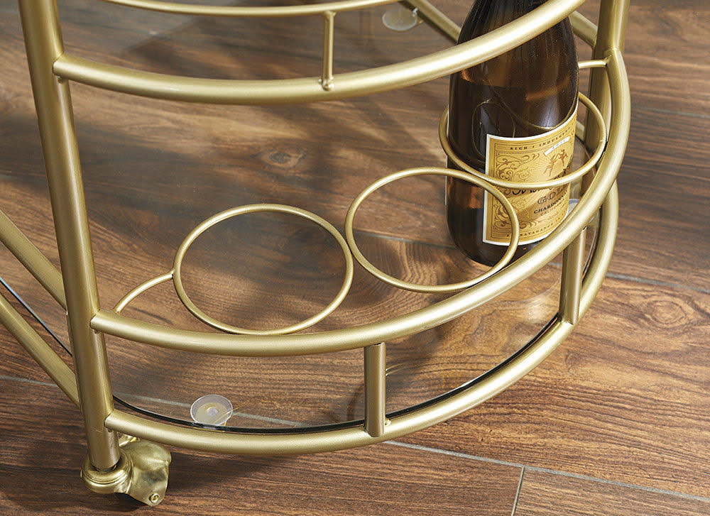 Gold 2-Tier Bar Cart G56422