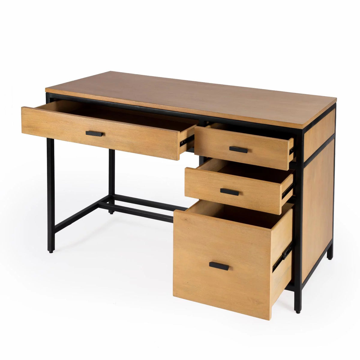 Natural Wood Storage Desk K9902