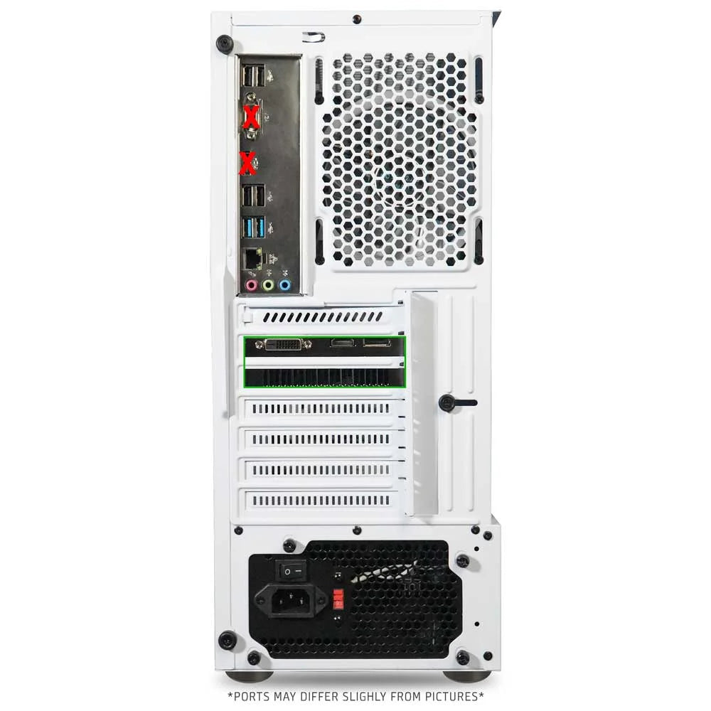 Intel i7 Gaming PC Desktop - NVIDIA GTX 1660 Super 6GB, 16GB RAM, 512GB NVMe SSD, White R20592