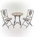 Multicolor Mediterranean Tile Design Table Chairs Patio Seating Z941