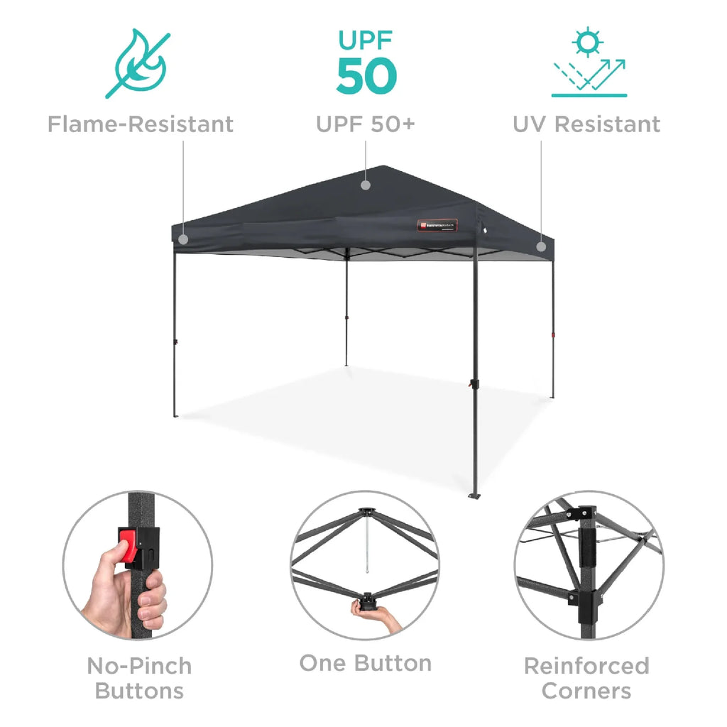 10x10ft Pop Up Canopy with Wheeled Case U200