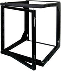 8U Open Wall Mount Rack with Hinge D3727