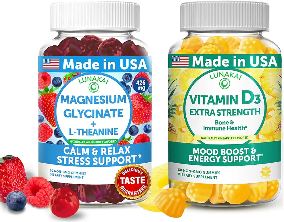 Magnesium Glycinate & Vitamin D3 Gummies F261378