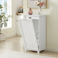 White Tilt Out Trash Can Cabinet G807757