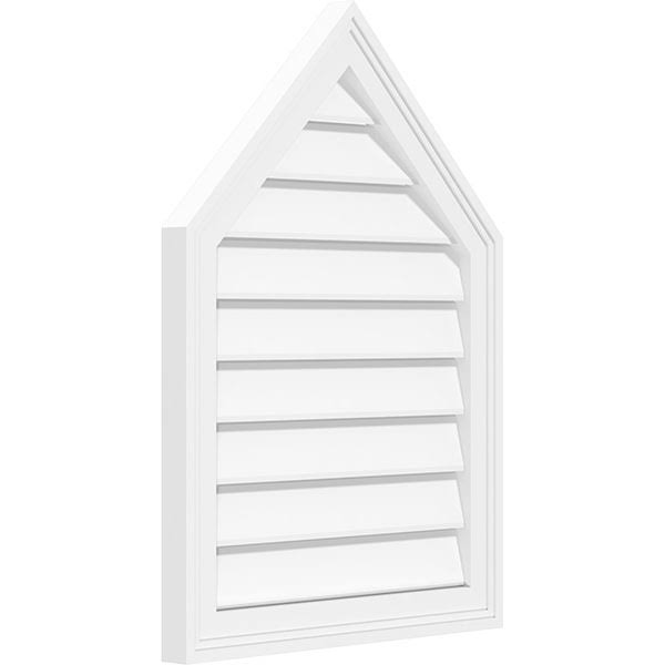Peaked Top Surface Mount PVC Gable Vent T816
