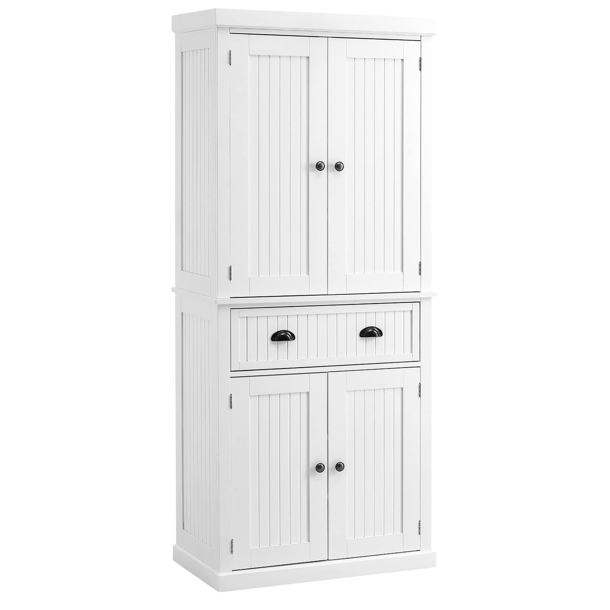 White Tall Kitchen Pantry Cabinet E204567