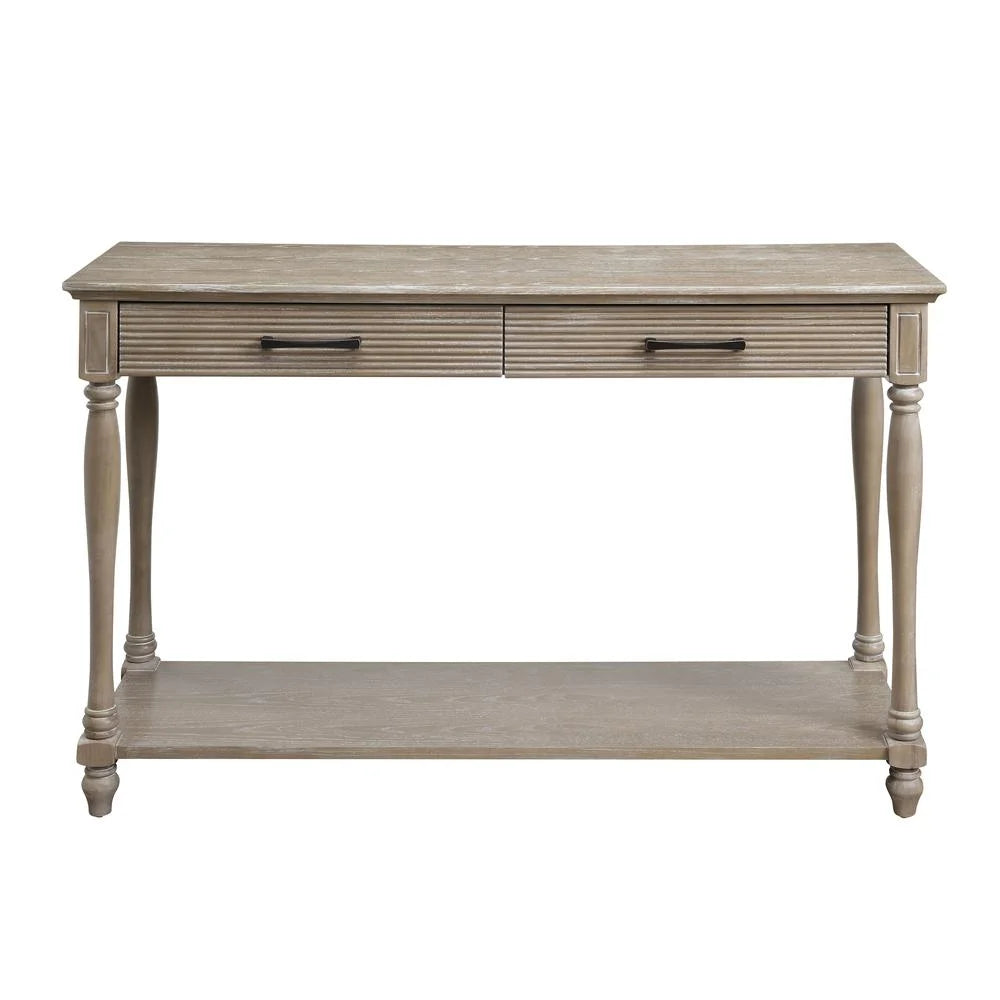 Rectangular 2-Drawer Wooden Sofa Table P7236
