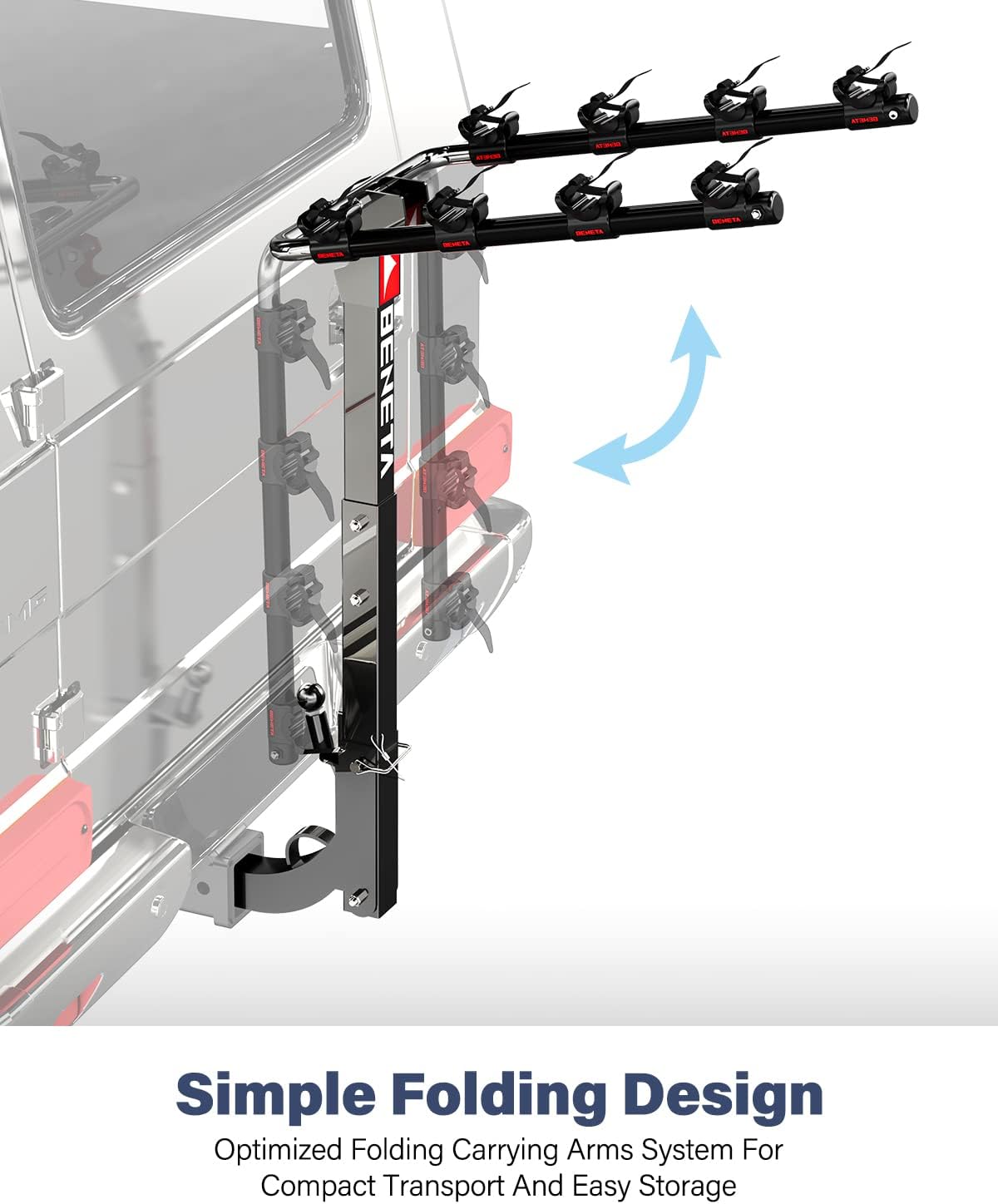 4 Bike Hitch Mount Bike Rack E4021