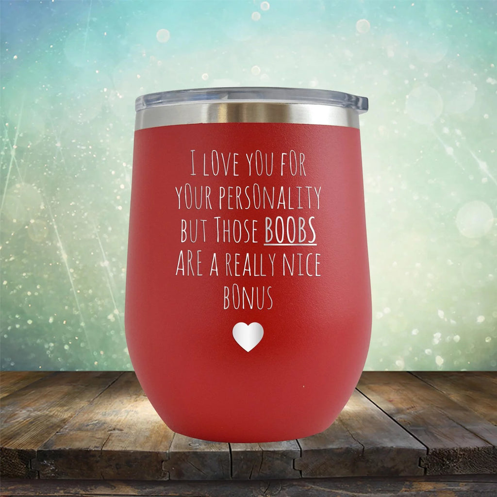 Engraved 12 oz Red Wine Cup D129