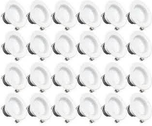 24Pack 4inch Recessed Retrofit LED Light 11W 5000K Dimmable Y81092