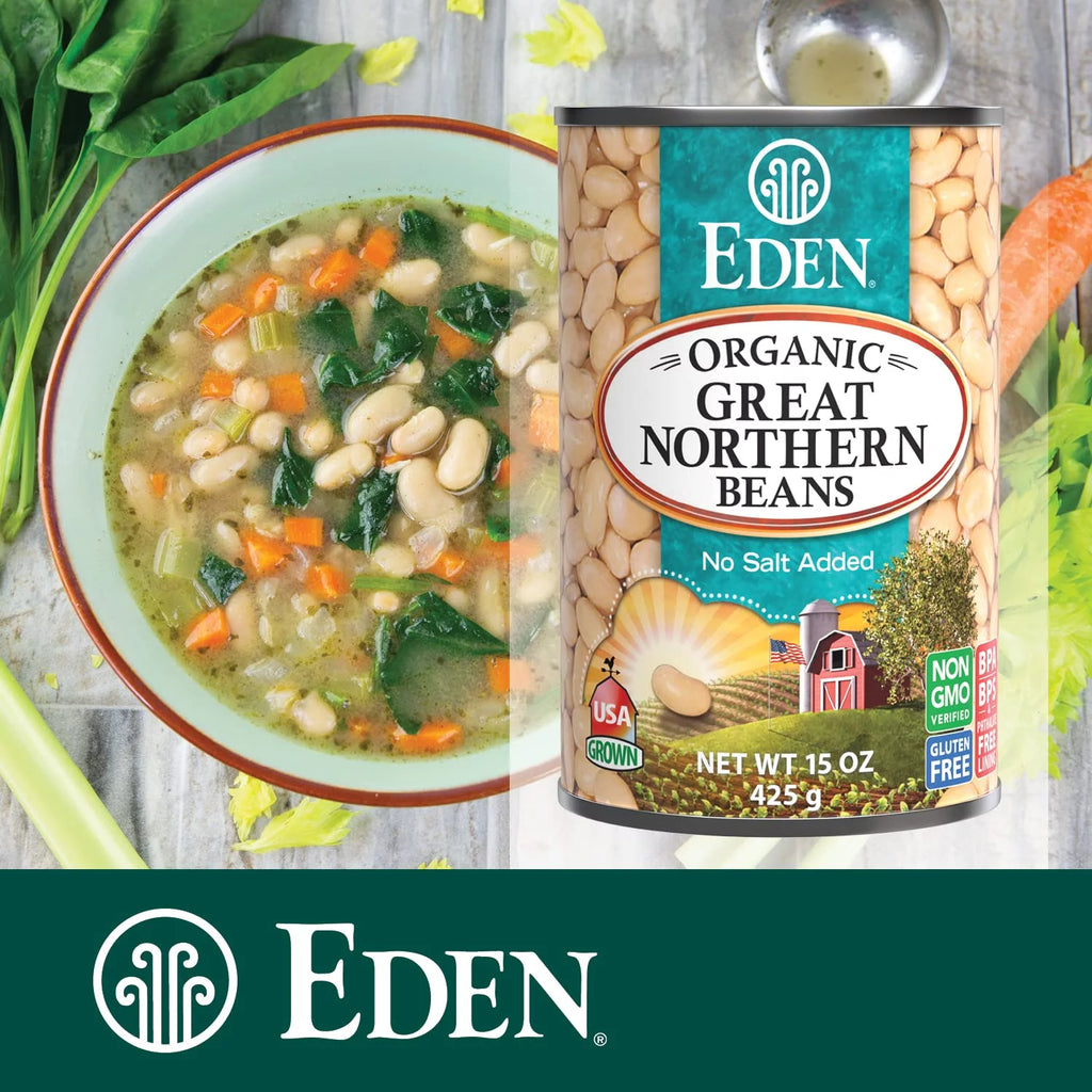 Organic Great Northern Beans 15 oz 12-Pack No Salt Added Z411