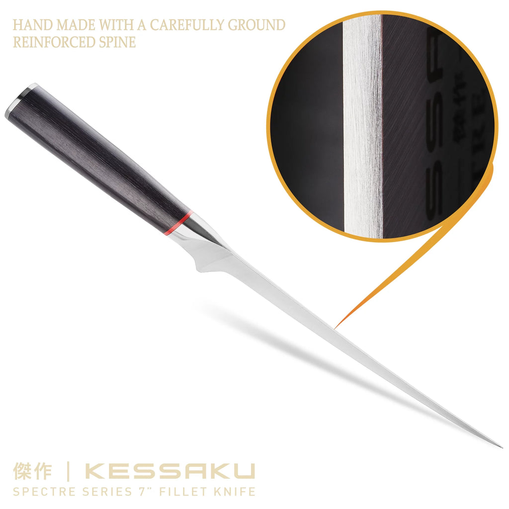 7 inch Flexible Forged AUS-8 High Carbon Stainless Steel Fillet Knife V761720
