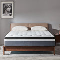 Queen 12 Medium Plush Hybrid Innerspring Gel Memory Foam Mattress Y767
