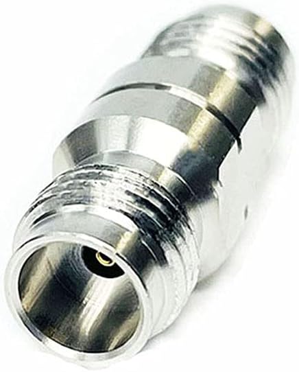 1.85 mm Female to 1.85 mm Female Microwave Adapter, 50 Ohm, Stainless Steel Body W690306