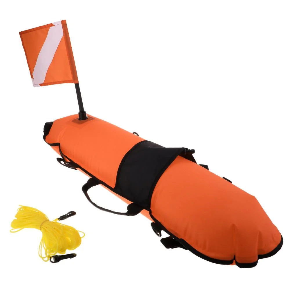 Inflatable Signal Float Marker Buoy with Dive Tow Line P4598