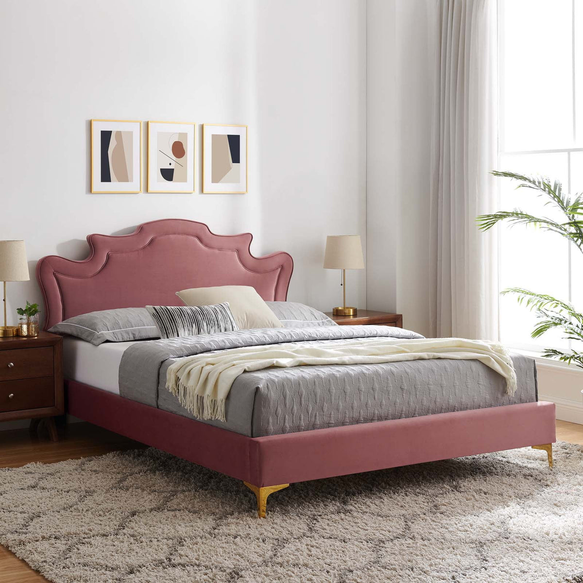 Performance Velvet Twin Bed U32667
