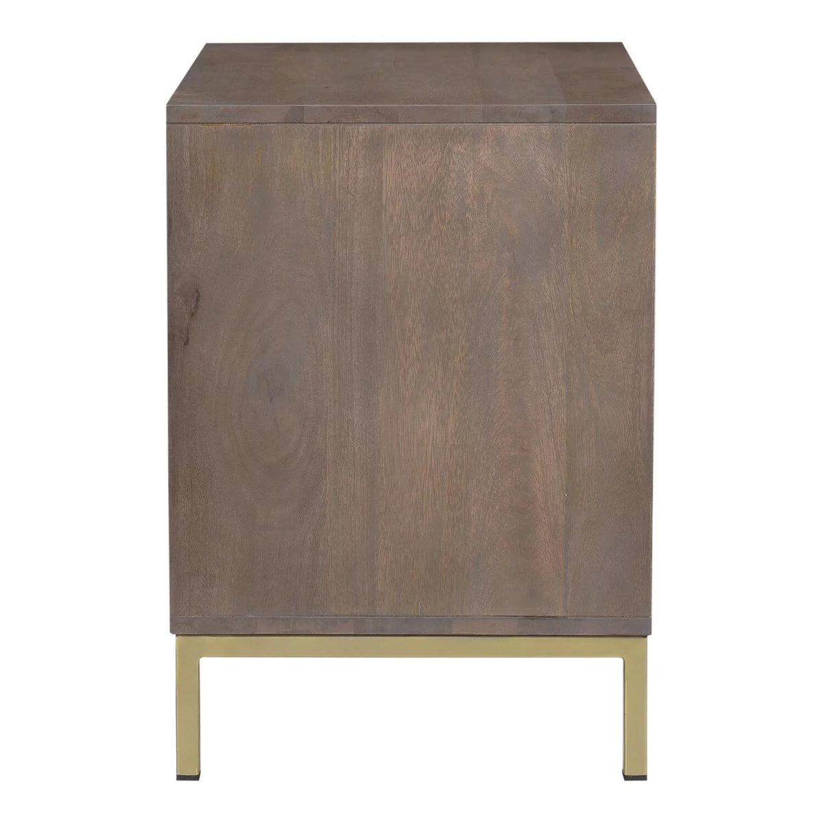 Gray 2-Drawer Wood Nightstand S80998