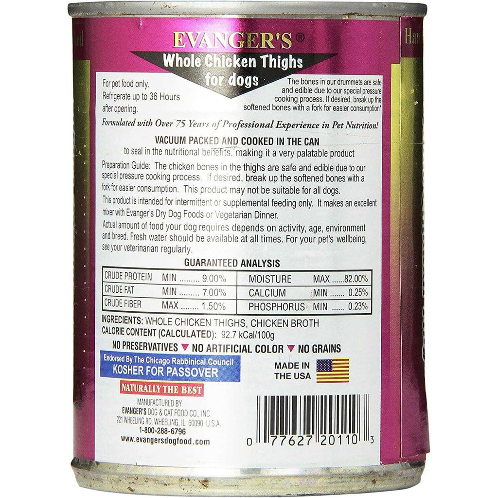 Grain-Free Whole Chicken Thighs Canned Dog Food H244