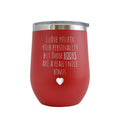 Engraved 12 oz Red Wine Cup D129
