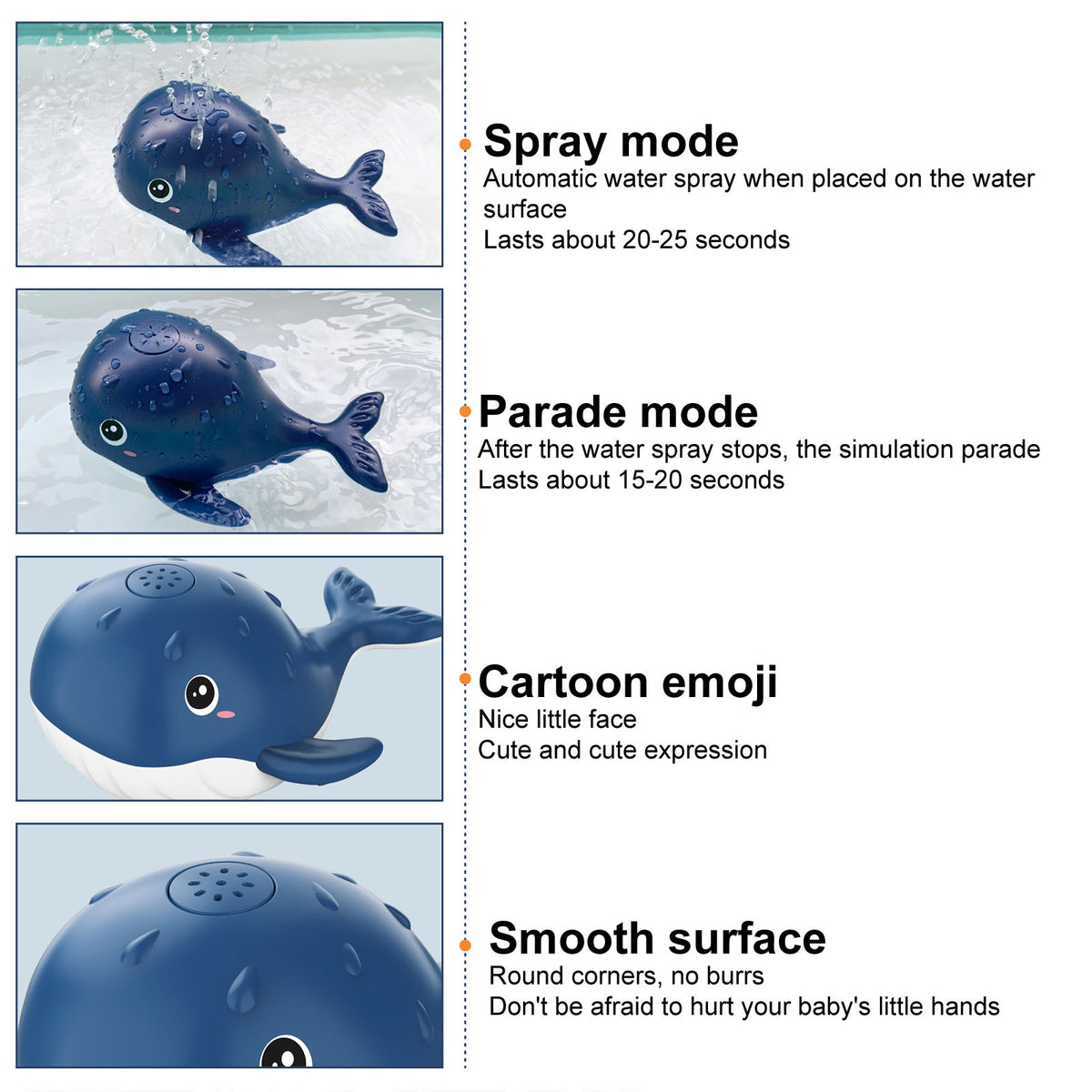 Electric Spout Whale Toy N19287