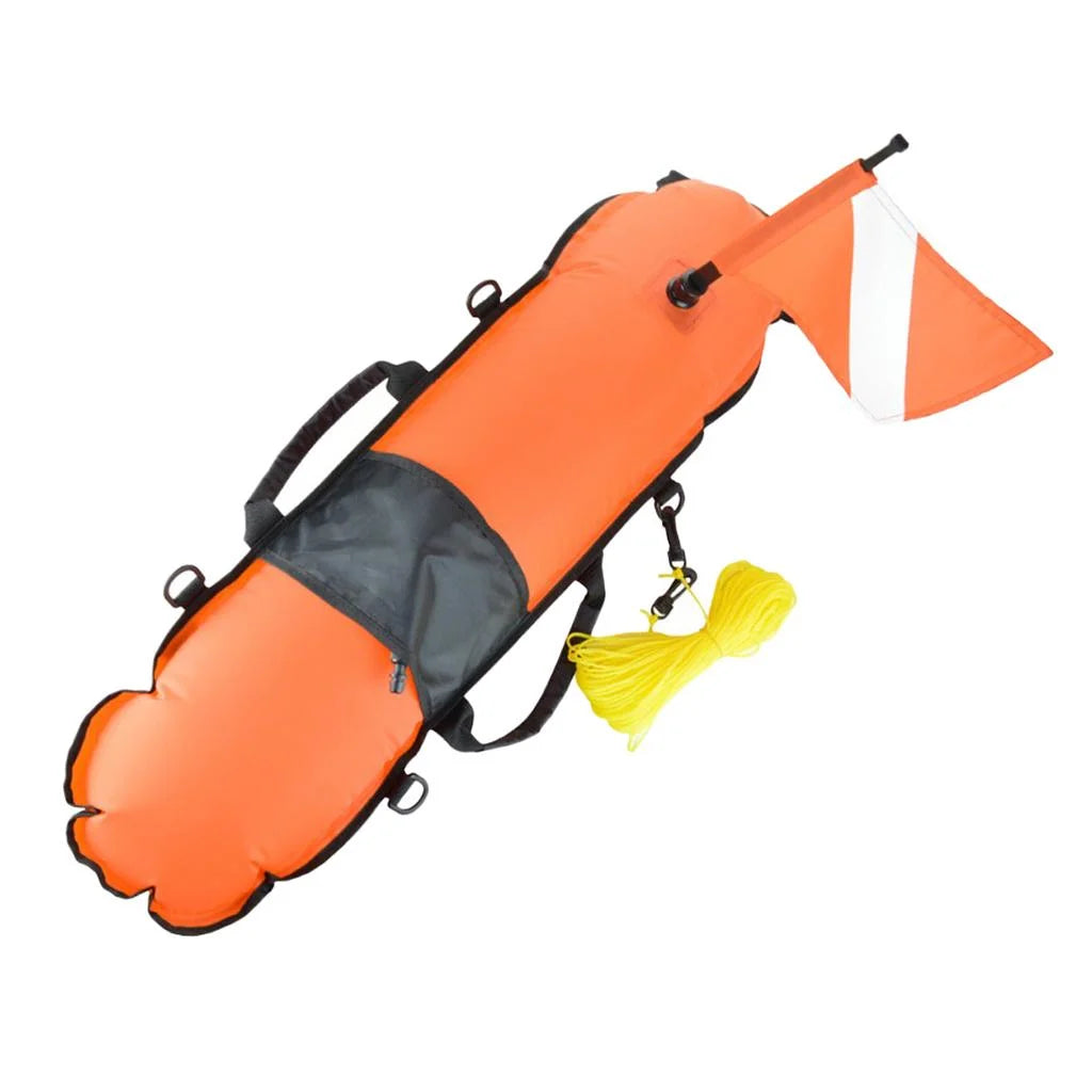 Inflatable Signal Float Marker Buoy with Dive Tow Line P4598