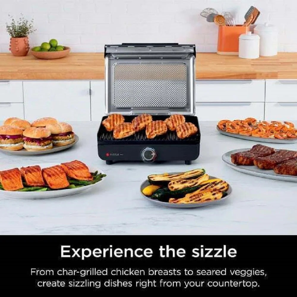 Smokeless Indoor Grill with Nonstick Grill Plate V6575