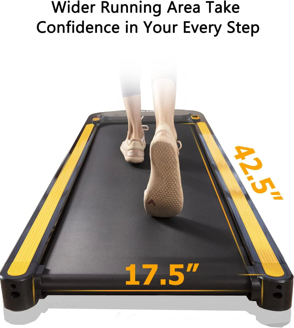 Under Desk Treadmill 2.25HP 265lb Weight Capacity Portable Walking Pad V392611