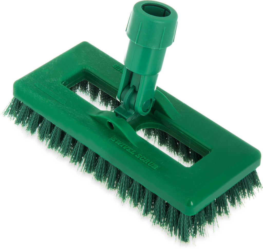 Swivel Scrub with Polyester Bristles 8 in. Green P745