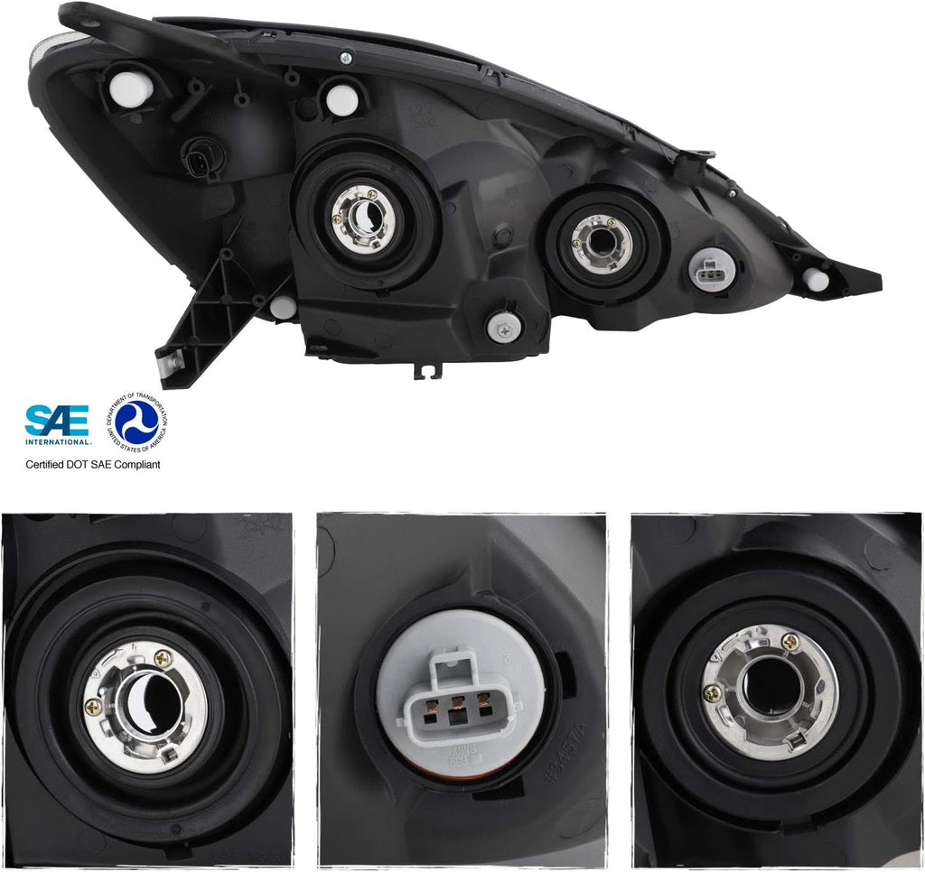 Chrome Housing Headlights Replacement Assembly H392635