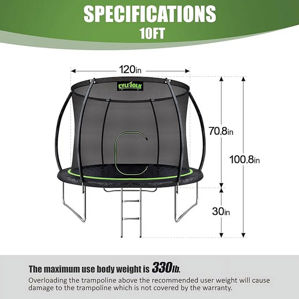 10FT Diameter Trampoline with Ladder M8318