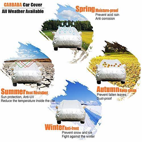 6 Layers Waterproof Car Cover with Zipper Door X3209