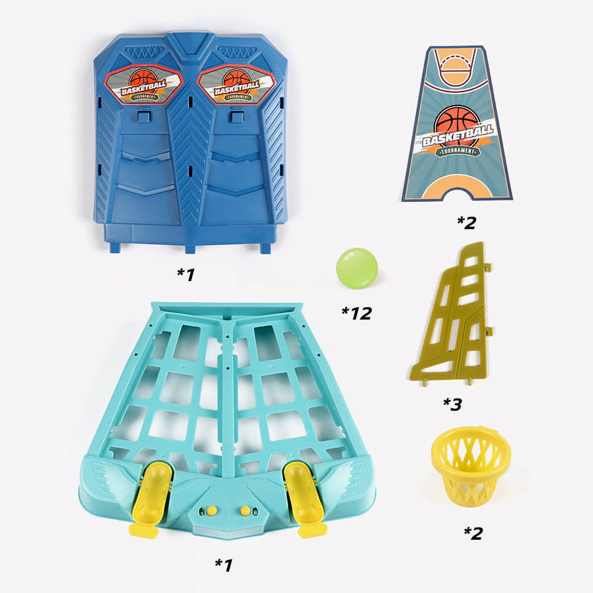Mini Basketball Shooting Game Pinball Toy (Blue) M45200